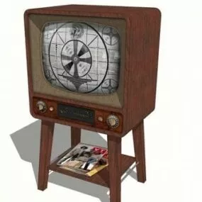 Vintage Television 3d model