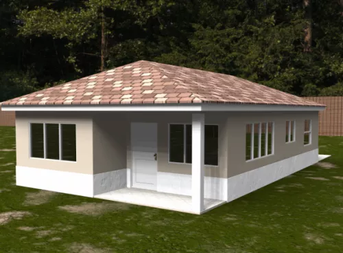 Tiles Country House 3d model Tiles Country House 3d model