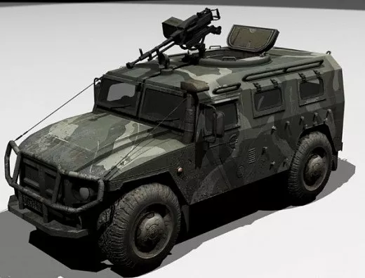 Gaz Tiger Car 3d model Gaz Tiger Car 3d model