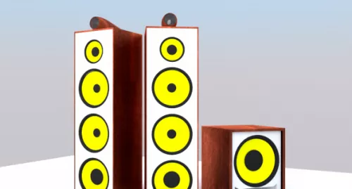 Sub-woofer Speakers 3d model Sub-woofer Speakers 3d model