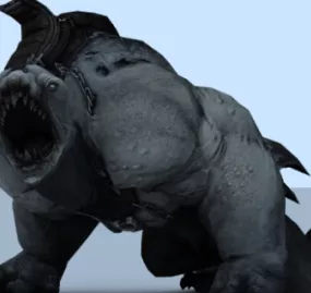 Saddle Beast Animal 3d model