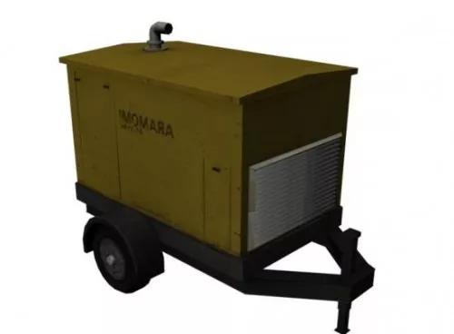 Generator Trailer 3d model Generator Trailer 3d model