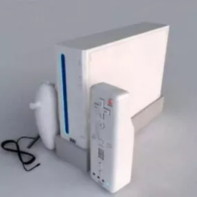 Nintendo Wii Console 3d model