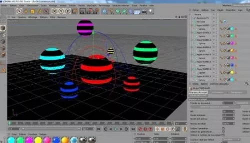 Boule Lumineuses 3d model Boule Lumineuses 3d model