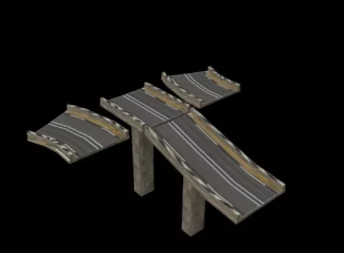 Temple Bridge 3d model