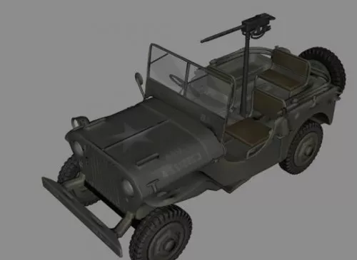 Jeep Wrangler White Painted 3d model