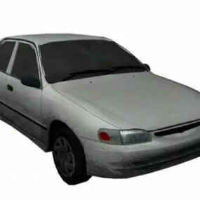 90s Car 3d model