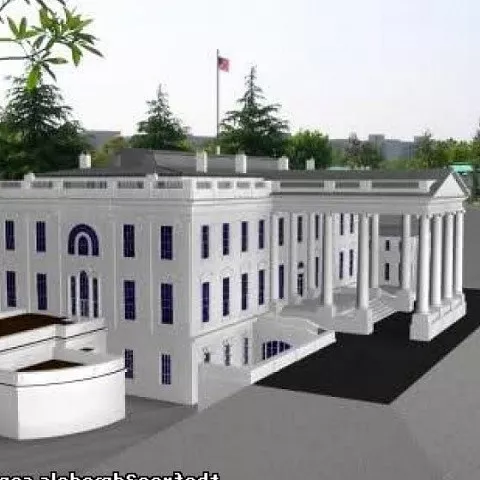 Usa White House 3d model Usa White House 3d model