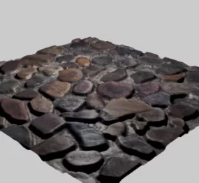 Cobblestones Road 3d model