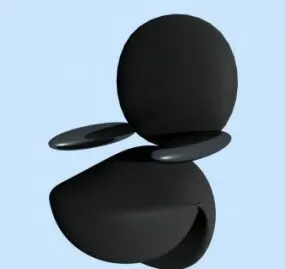 Hair Salon Chair Furniture 3d model
