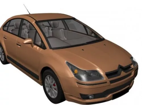 Citroen C4 3d model Citroen C4 3d model
