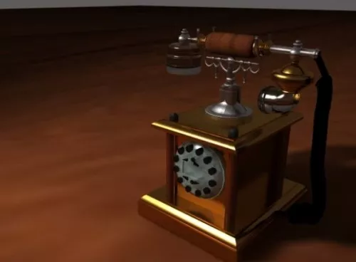 19th Telephone 3d model 19th Telephone 3d model