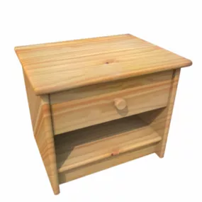Wooden Bedside Table 3d model