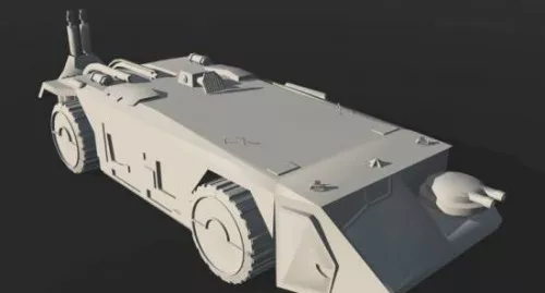 Aliens Car 3d model Aliens Car 3d model