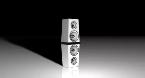 White Electronics Speaker 3d model White Electronics Speaker 3d model