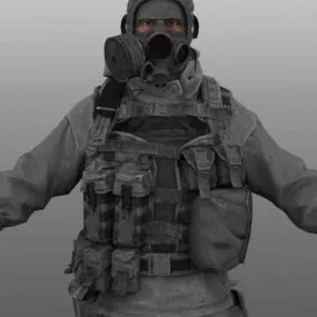 Russian Soldier 3d model