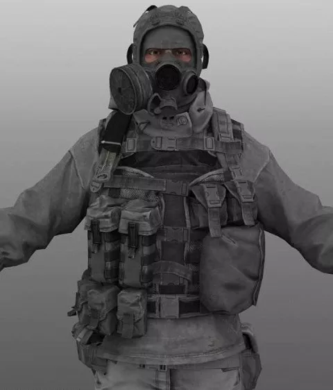 Russian Soldier 3d model Russian Soldier 3d model