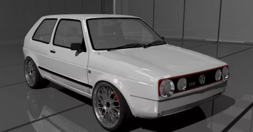 Golf Mk1 Car 3d model Golf Mk1 Car 3d model