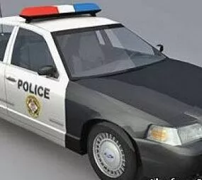 Ford Crown Victoria Police Car 3d model