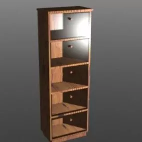 Wooden Drawer 3d model