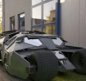 Batmobile Tumbler Vehicle 3d model
