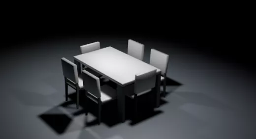 Modern Dining Table 3d model Modern Dining Table 3d model