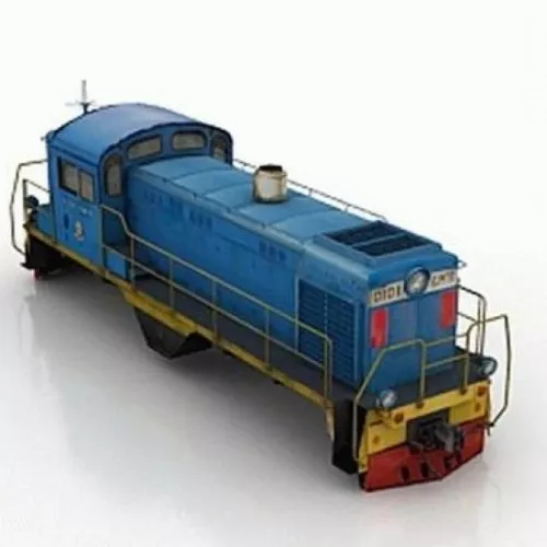Locomotive Train Head 3d model Locomotive Train Head 3d model