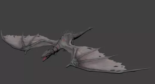Gringotts Dragon Character 3d model Gringotts Dragon Character 3d model
