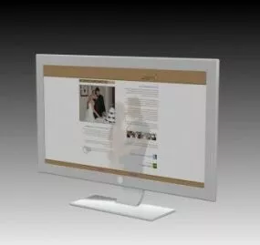Lcd Monitor Typical 3d model