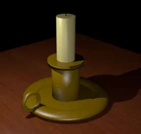 Classic Candle Stick 3d model