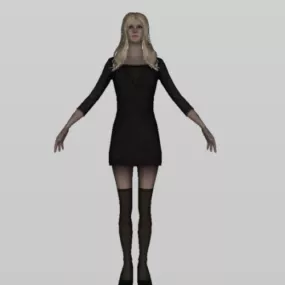 Dancer Girl Character 3d model