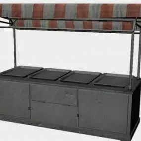 Temporary Food Stalls 3d model