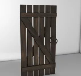 Wooden Door 3d model