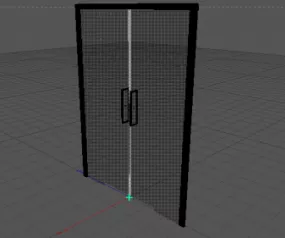 Glass Door 3d model