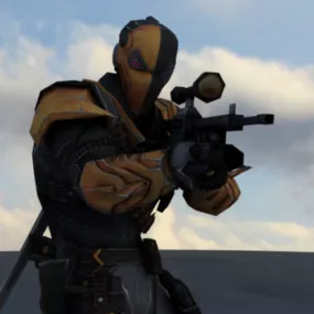 Deathstroke Animations Scene 3d model