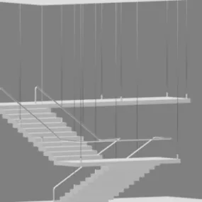 Suspended Staircase 3d model