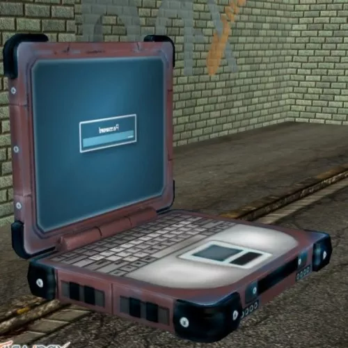 Laptop With Speakers 3d model