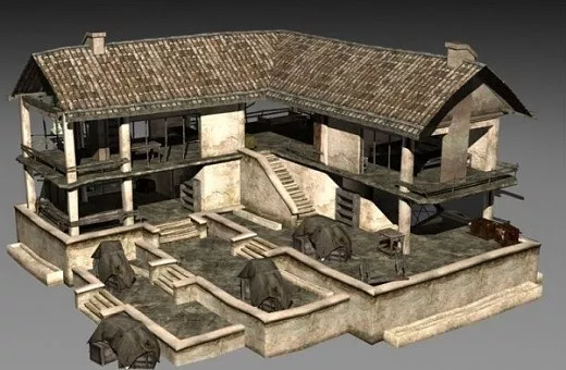 Abandoned House Building 3d model Abandoned House Building 3d model