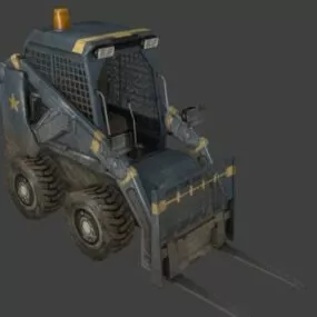 Old Forklift 3d model