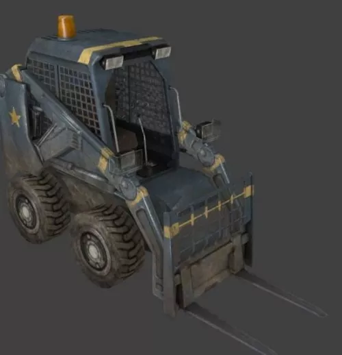 Lowpoly Forklift Vehicle 3d model