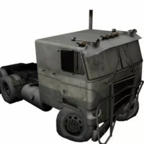 Flatnose Truck Wrecked 3d model
