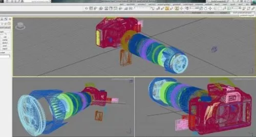 Camera Dslr 3d model Camera Dslr 3d model