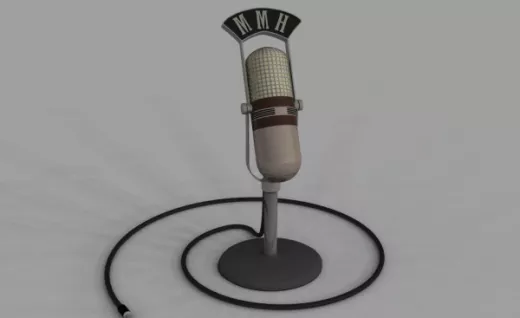 Old Microphone 3d model Old Microphone 3d model