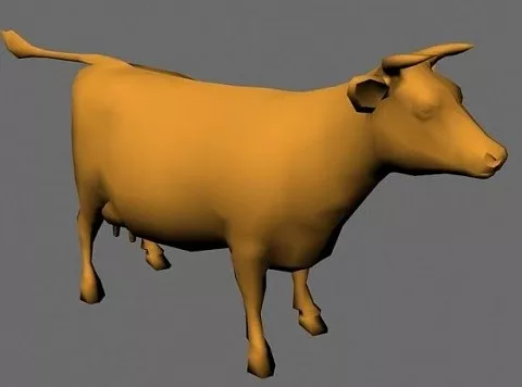 Cow Low Poly 3d model Cow Low Poly 3d model