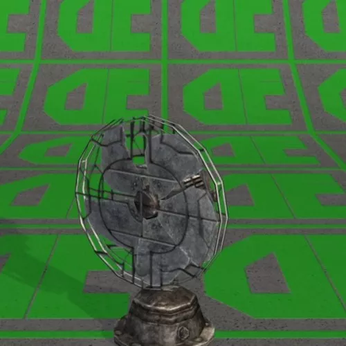 Retro Electric Desk Fan 3d model