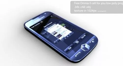 Samsung Omnia Phone 3d model Samsung Omnia Phone 3d model