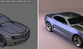 Porche Camaro Car 3d model