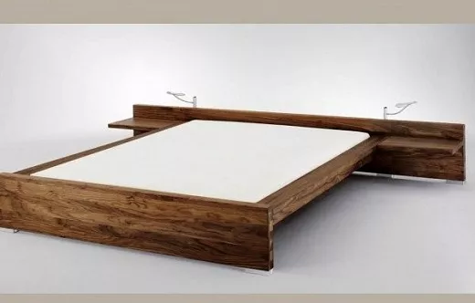 Modern Ash Bed 3d model Modern Ash Bed 3d model