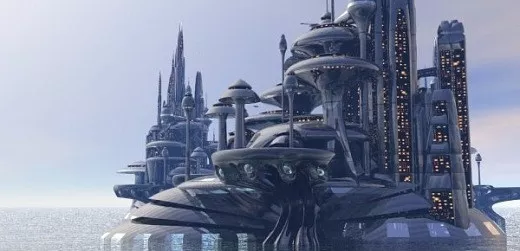 Organodron Scifi City Scene 3d model Organodron Scifi City Scene 3d model