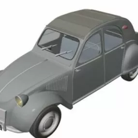 Citroen 2cv Car 3d model